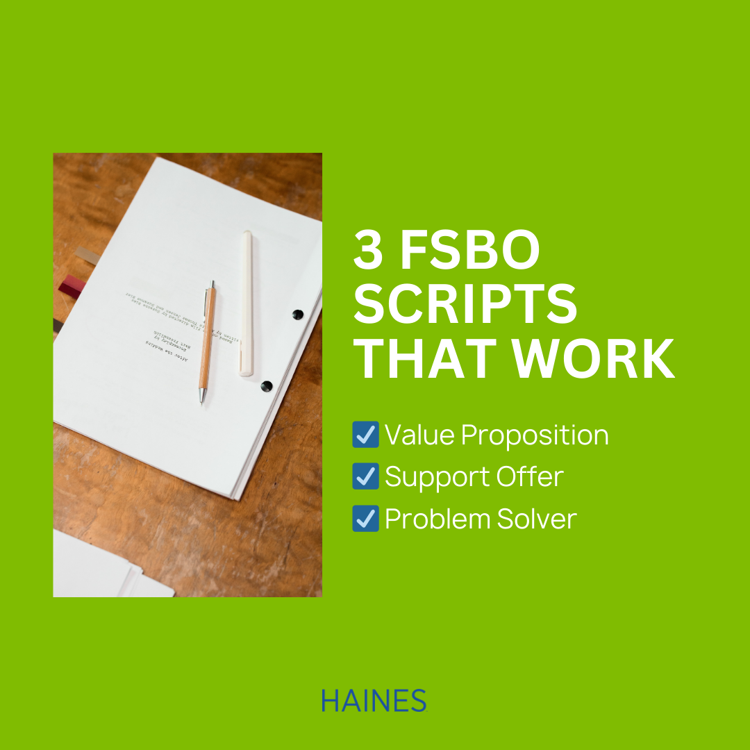 FSBO Scripts are on a desk