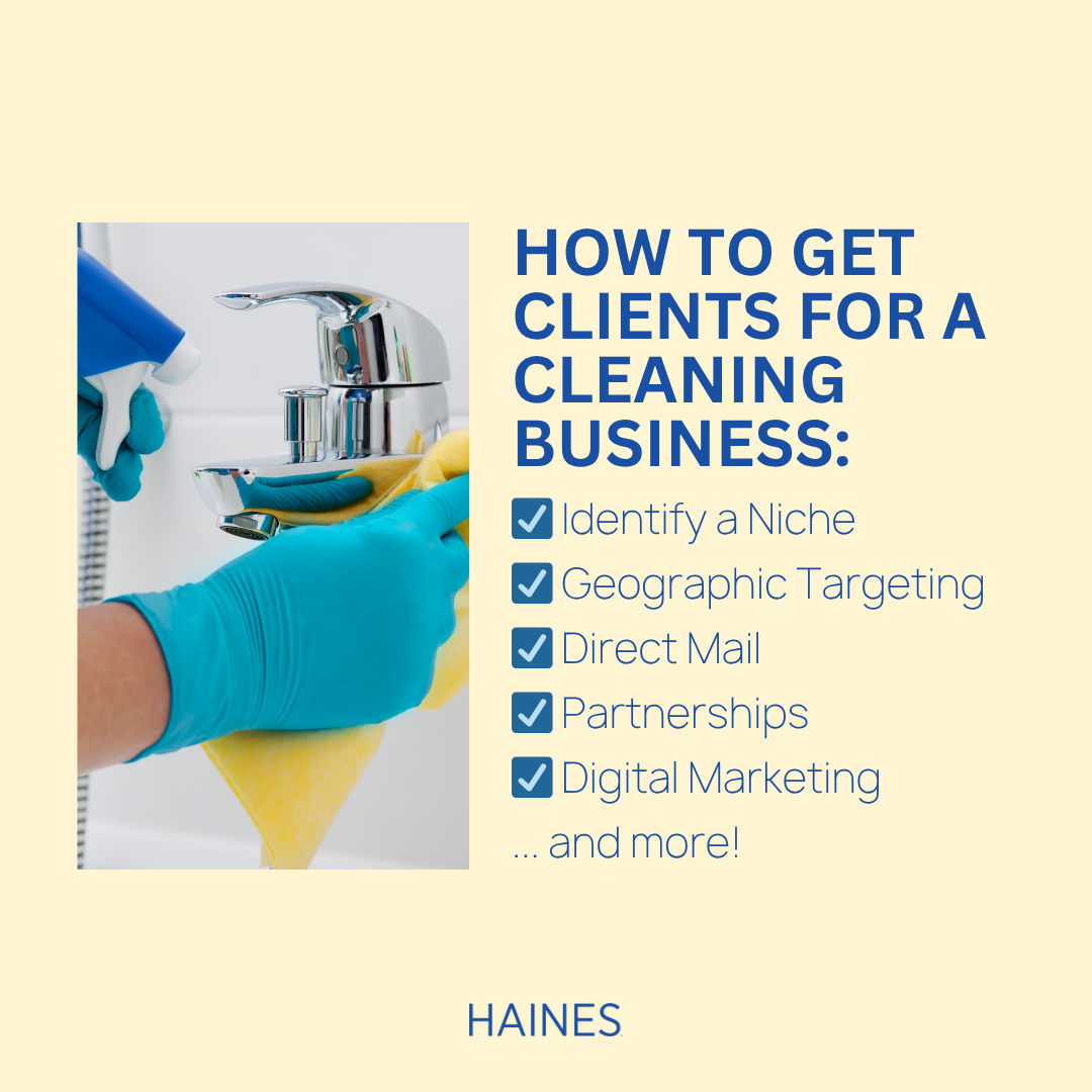 how to get clients for a cleaning business