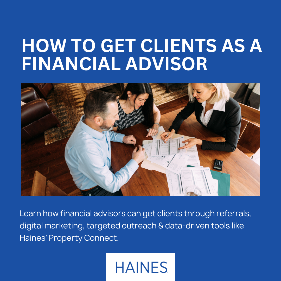 how to get clients as a financial advisor