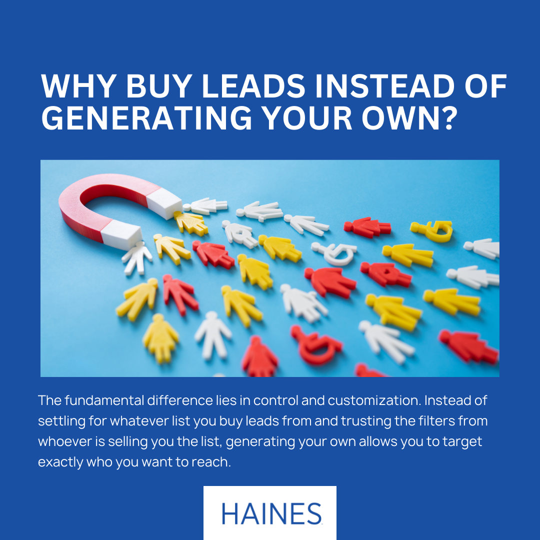 why buy leads instead of generating your own - a magnet attracting leads